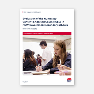 Numeracy Content Endorsed Course (CEC) in NSW Government secondary schools – interim evaluation report