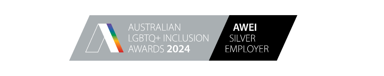 Badge for an Australian LGBTQ plus Inclusion Awards 2024 Silver Employer