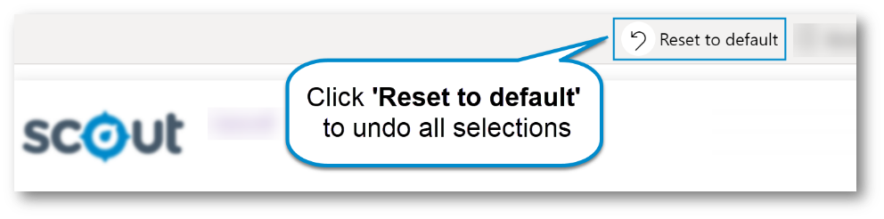Reset to default