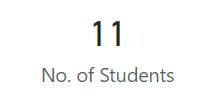 Example of number of students