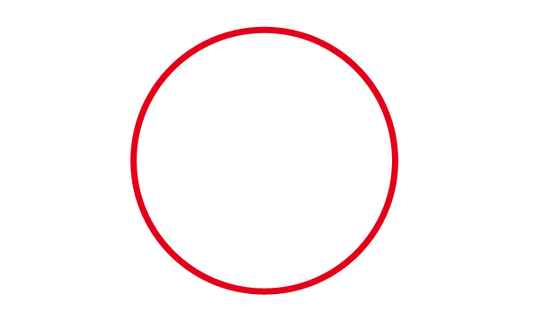 a circle whit a thick red border