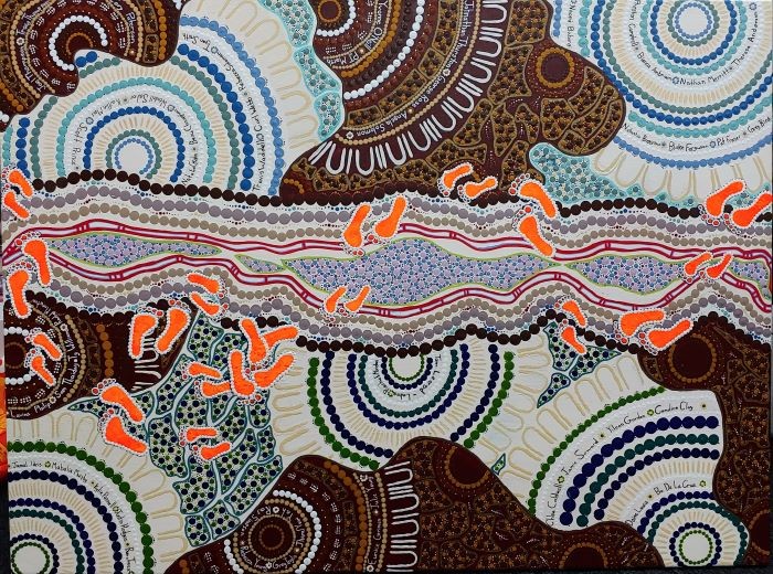 Artwork by Felicity Adams for the EPP Aboriginal art competition