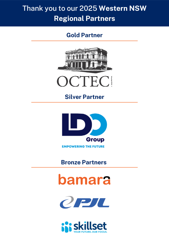 2025 Western NSW Training Awards sponsors