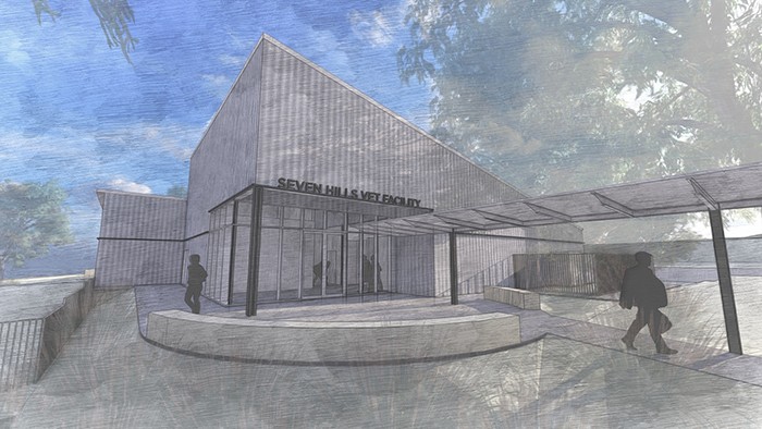 The concept drawing for the new Seven Hills vocational learning space.