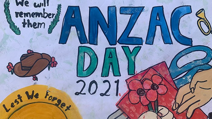 An artwork about ANZAC Day