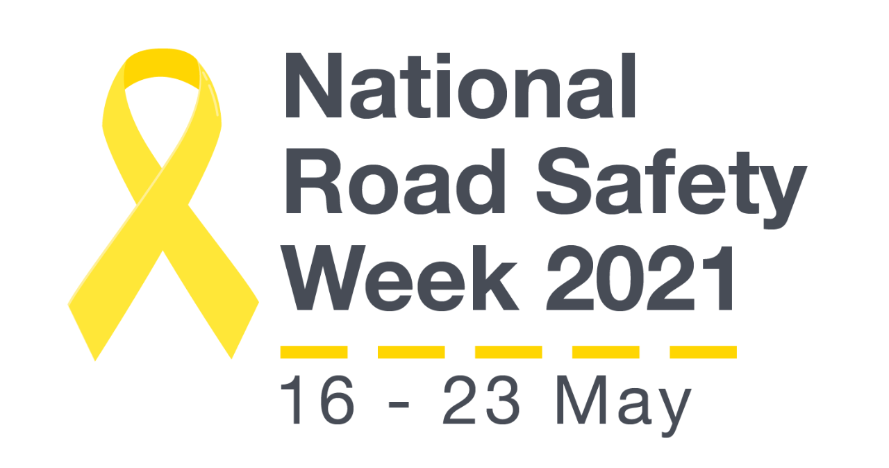 National Road Safety week logo 16-23 May 2021