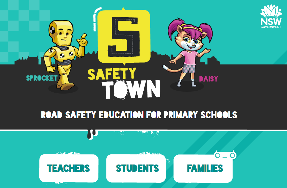 Safety Town online interactive page