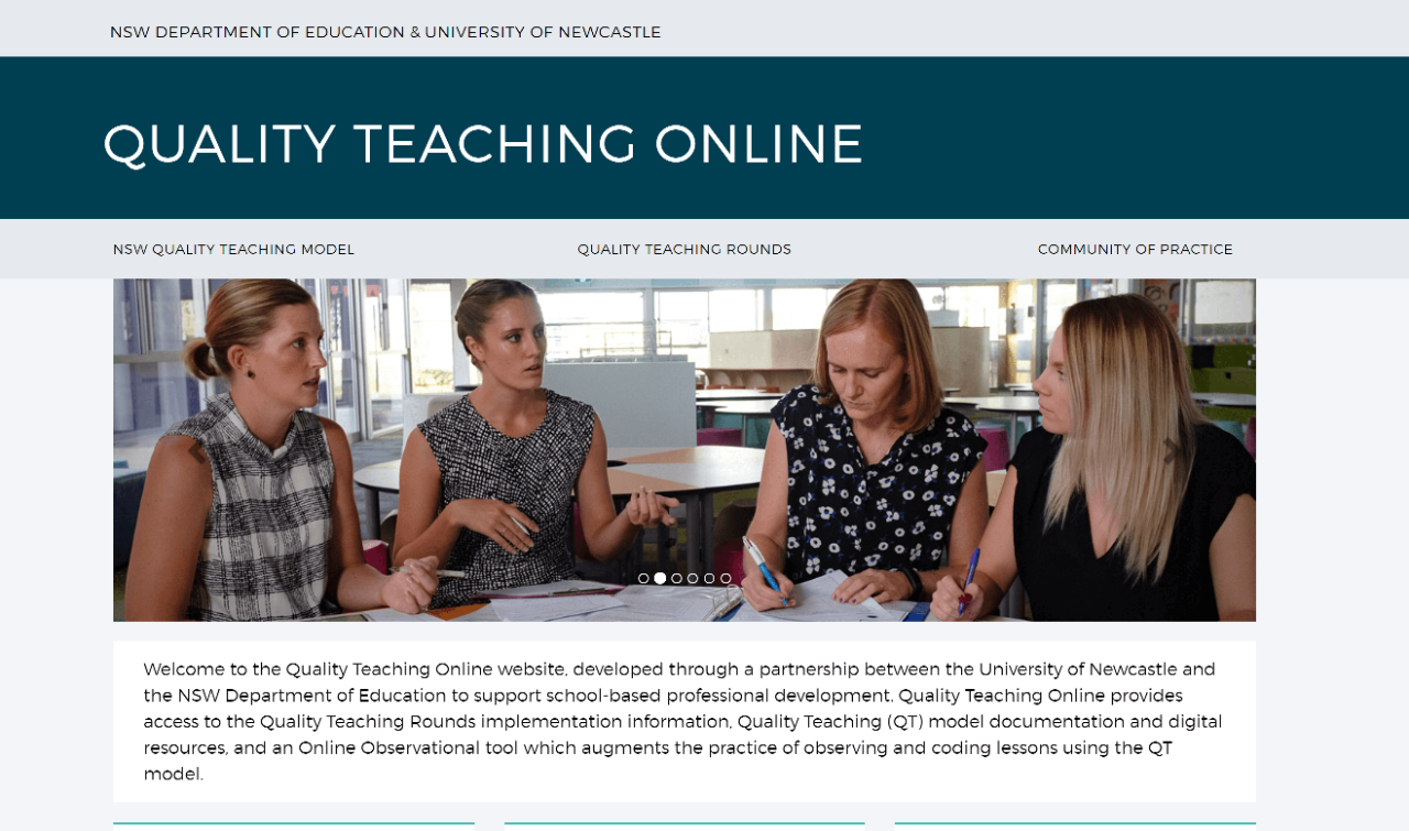 Quality Teaching Online screenshot