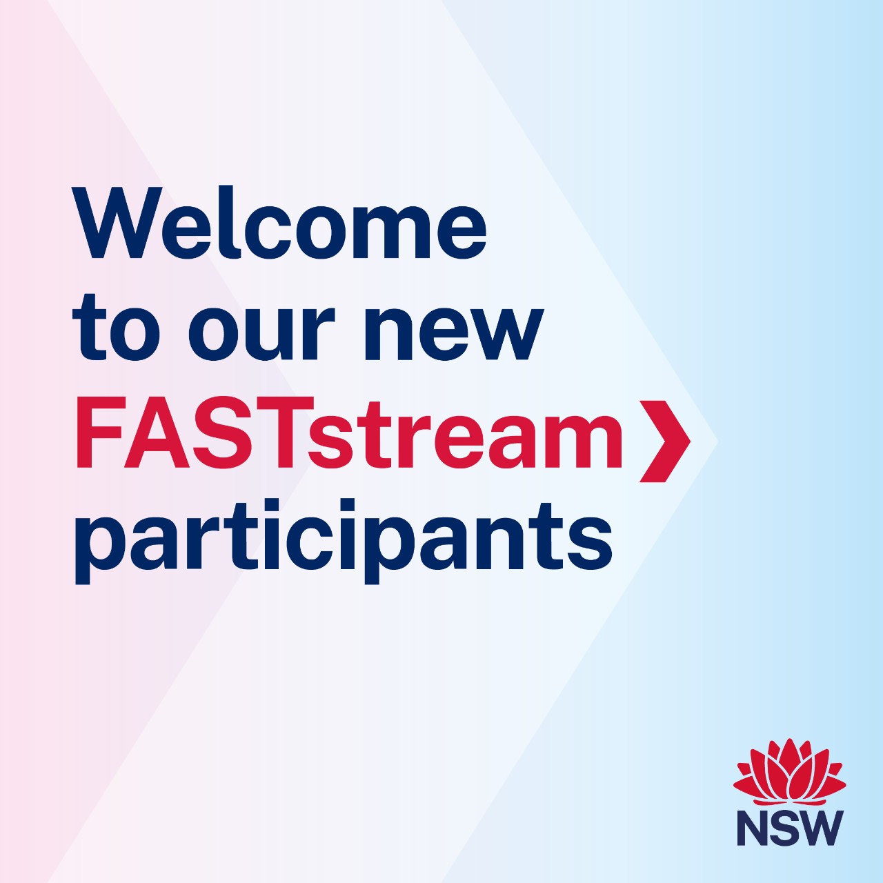 Welcome to our new FASTstream participants