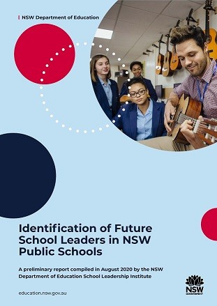 Picture of the Identification of Future School Leaders in NSW Public Schools report - cover page
