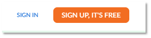 Screen shot of sign up button