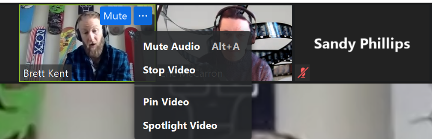 From your video select the Spotlight Video option.